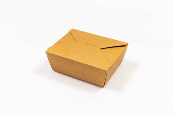 Cutie menu carton kraft 1000ml, 17x13.6x5 cm [50 buc]