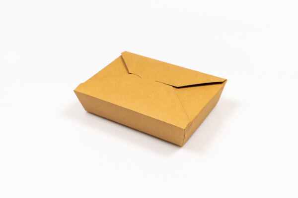 Cutie menu carton kraft 1500ml, 21.5x16x4.8 cm [50 buc]