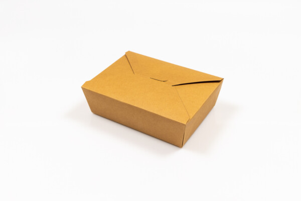 Cutie menu carton kraft 2000ml, 21.5x15.8x6.3 cm [50 buc]