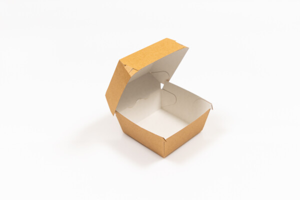 Cutie kraft, hamburger mic, 9.5x7.5x9.5 cm [100 buc]