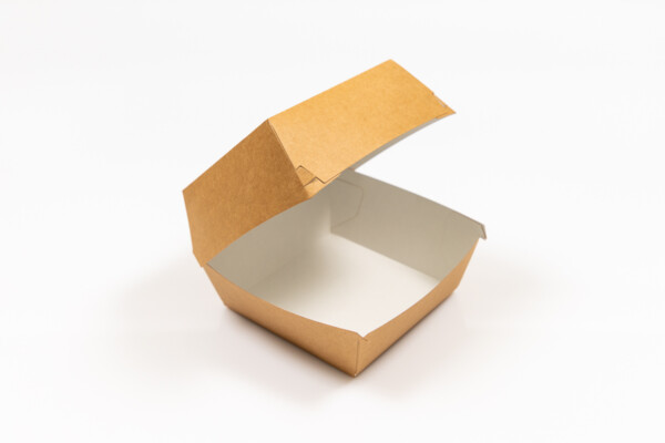 Cutie kraft, hamburger mare, 15x16x10 cm [100 buc]