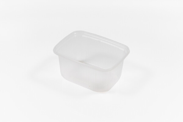 Caserola dreptungh cu capac 250 ml PET [100 buc]