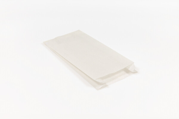 Punga alba din hartie cu pliu 15*6*20 cm [1000 buc]