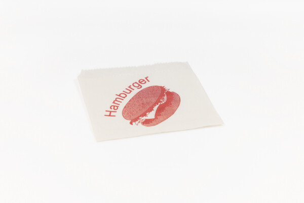 Paper bags (Hamburger/ Kebap) white/brown 16 x 16 cm [500 buc.]