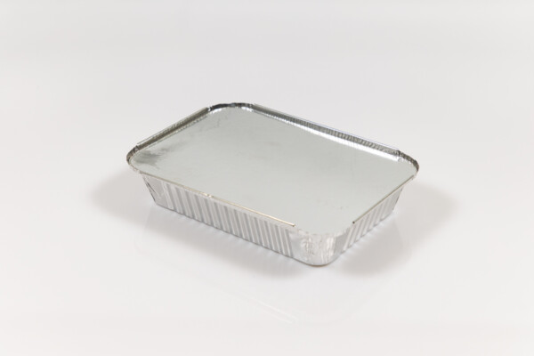 Caserola aluminiu 925 cc cu capac carton-aluminiu [100 buc]