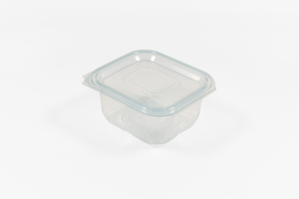 Caserola dreptungh cu capac 375 ml PET [100 buc]