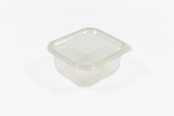 Caserola dreptungh cu capac 500 ml PET [100 buc]