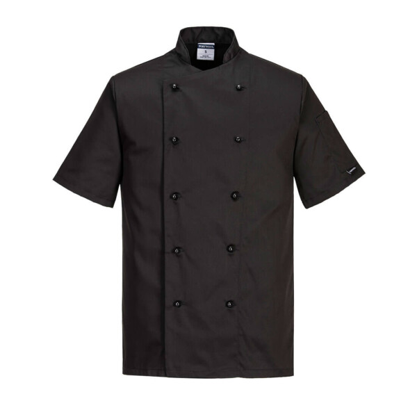 Jacheta bucatar Kent Chefs S/S C734 Portwest-Negru-L