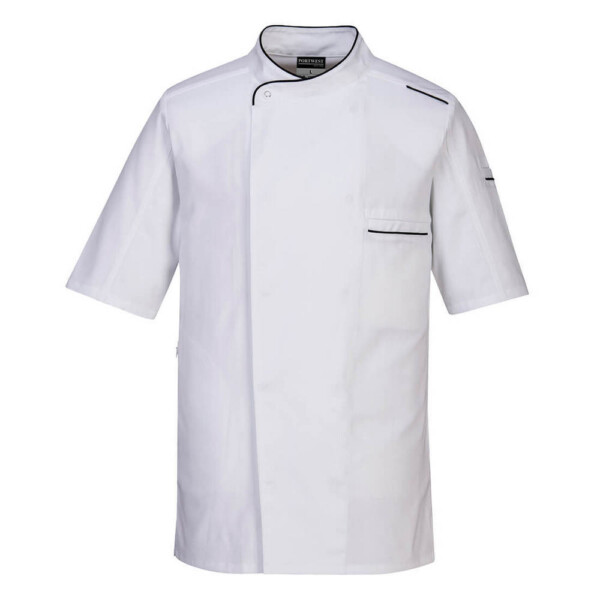 Jacheta bucatar Surrey Chefs S/S C735 Portwest-Alb-3XL