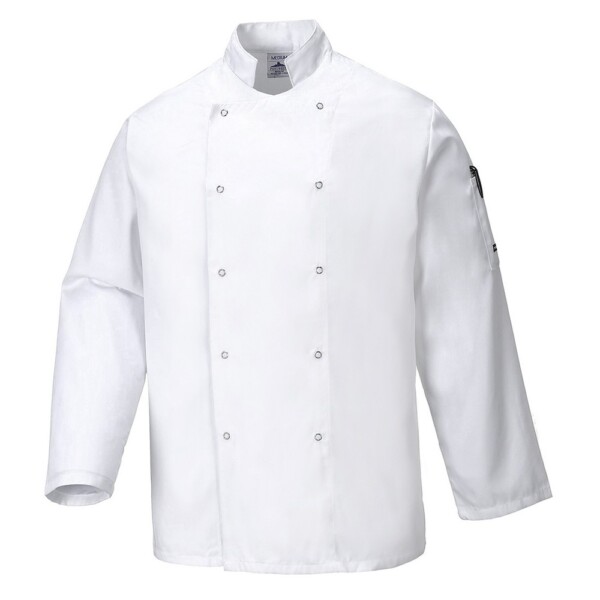 Jacheta bucatar Suffolk Chefs L/S C833 Portwest-Alb-L
