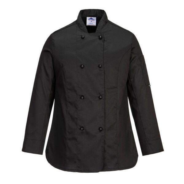 Jacheta dama bucatar Rachel Chefs L/S C837 Portwest-Negru-S