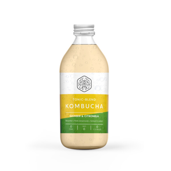 Tonic-Blend Kombucha cu Ghimbir și Citronela - Bax 12 Sticle 330 ml